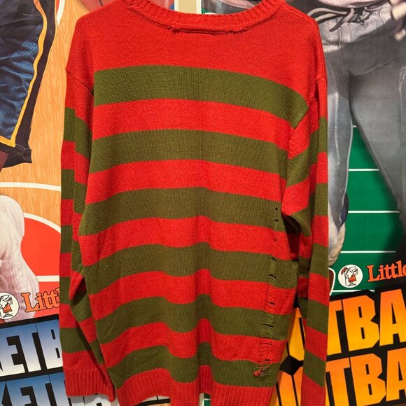Vintage-Like Nightmare On Elm Street Freddy Krueger Sweater Hot Topic (Men's XL) - Picture 11 of 16